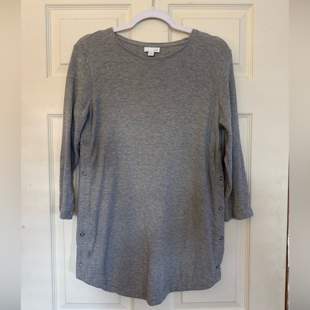 J. Jill Heather Gray Long Sleeve Top